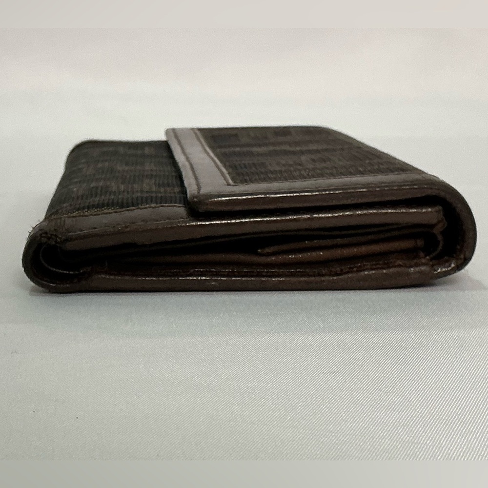 Authentic Vintage Fendi Zucca Print FF Trifold Compact Wallet - Picture 5 of 15